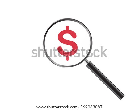 Magnifier Concept with web icon, Vector Illustration EPS 10.