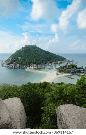 Viewpoint Koh Nang Yuan Island Thailand , Vertical picture