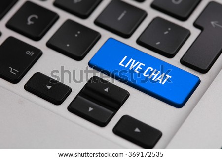 Black keyboard with LIVE CHAT button