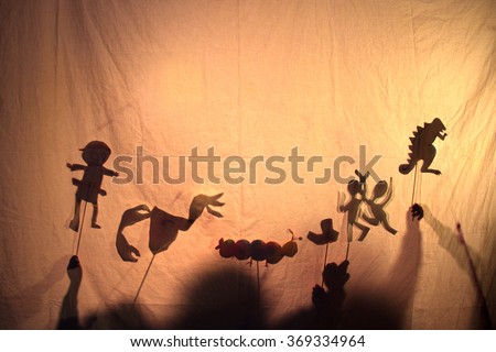 Shadow puppet theater Royalty-Free Stock Photo #369334964
