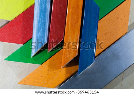 color frames of various textures