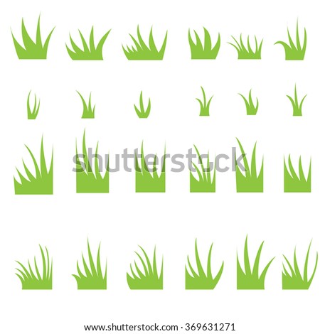 Tufts of grass. Royalty-Free Stock Photo #369631271