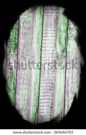 Green Grunge Wooden Background / Background picture made of old green wood boards