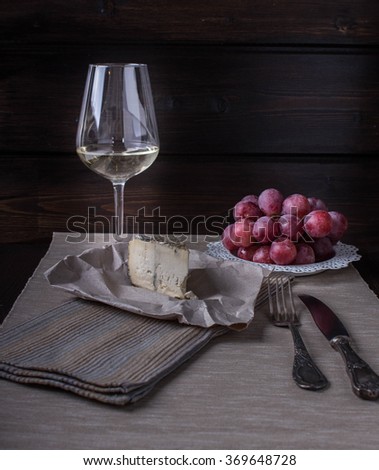 One evening with cheese and wine
