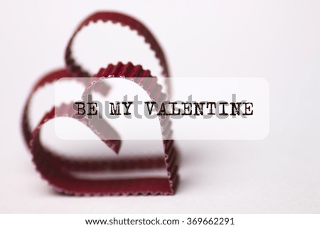 heart shape text be my valentine