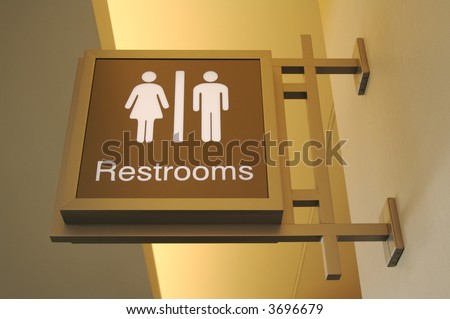 Women & Men Bathroom Sign