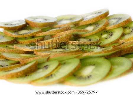 Image beautiful mature tropical fruit kiwi