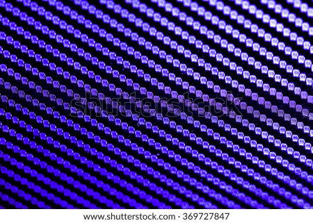 Kevlar abstract blue background.