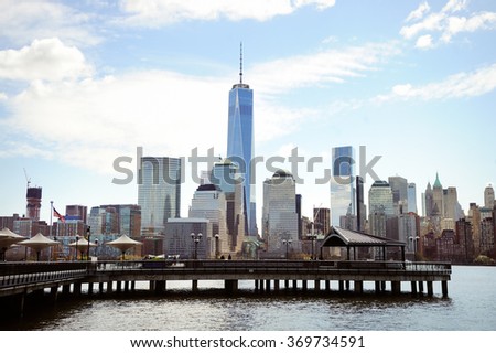 New York City panorama with Manhattan Skyline
