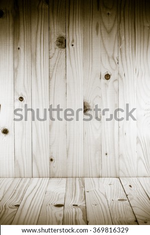 Wood background, Pine wood background in vertical and horizontal plane with vignette.