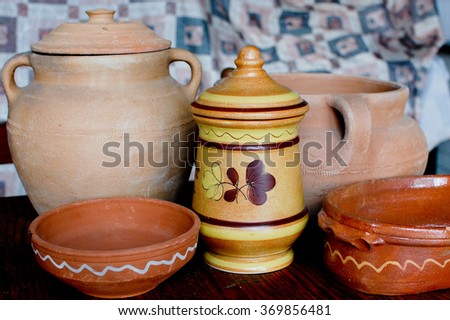 Pottery - artistic design of clay pots