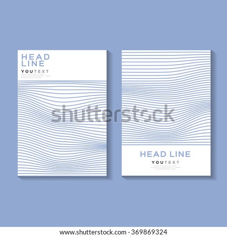 A4 / A3 Format Poster Minimal Abstract Pantone Colour Geometric Line Design, EPS 10 Stock Vector illustration
