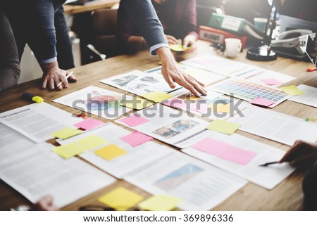 Business People Meeting Design Ideas Concept Royalty-Free Stock Photo #369896336