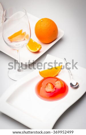 Salacca Jelly with Orange
