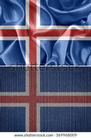 textile flags Iceland