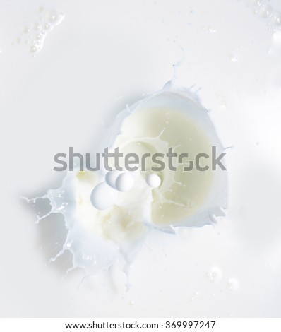 High resolution beautiful splash of natural milk. Can be used as background