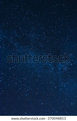 Photo of night sky, captured on long exposure