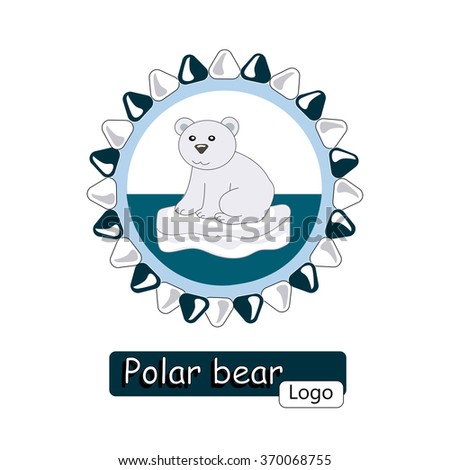 logo polar bear on an iceberg