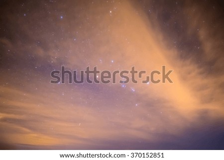 night starry sky landscape