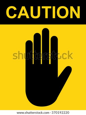 Hand symbol hazard