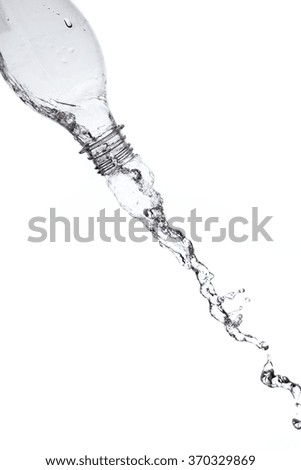 Fresh water splashing Isolated on white background