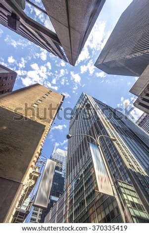 Skyskrapers in Manhattan.