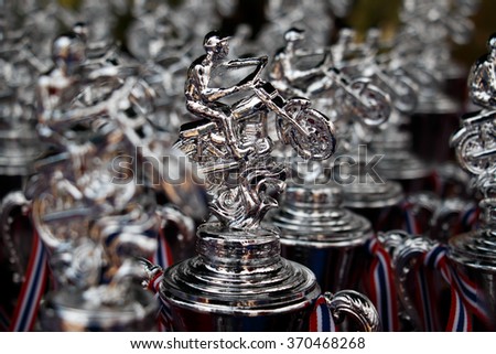 Many champion silver trophy for Extreme Sport Motorcycle,The motocross competition