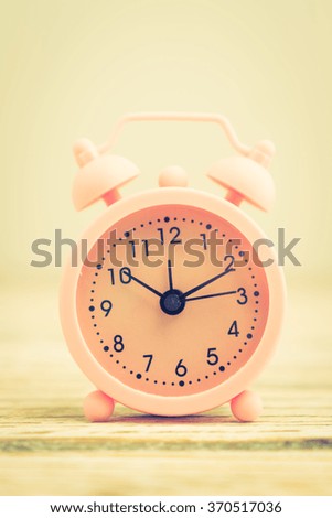 Classic Alarm Clock - Vintage filter processing style