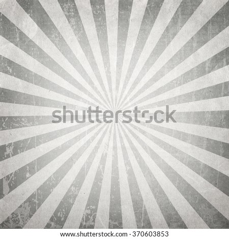 Vintage gray explosion  ray, sun burst retro paper background 