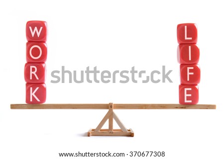 Work life balance concept  Royalty-Free Stock Photo #370677308