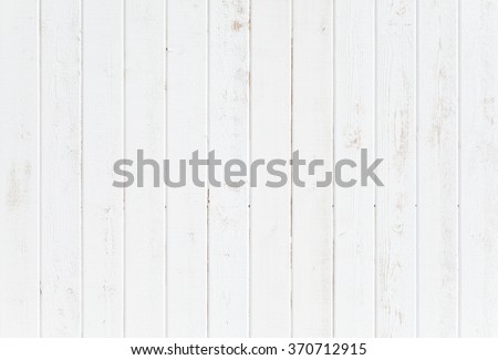 White natural wood wall texture and background Royalty-Free Stock Photo #370712915