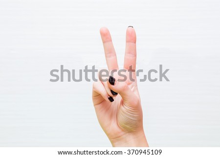 isolated woman hand holding the object