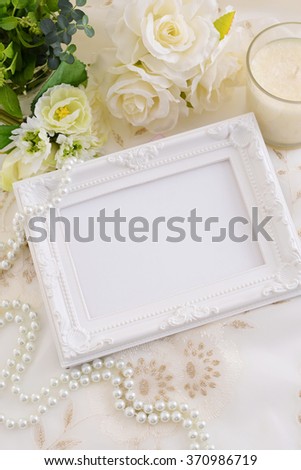 White photo frame