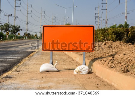 Road Signs orange