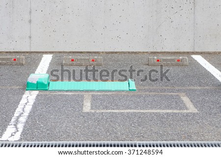Empty space of outdoor car parking lot 