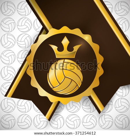 Volleyball icon design 