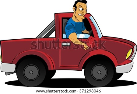 Man in truck