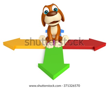 3d rendered illustration of Dog cartoon character