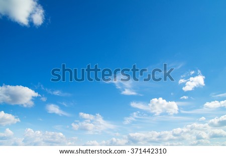 clouds in the blue sky Royalty-Free Stock Photo #371442310