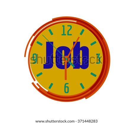 wall clock with a yellow background