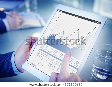 Business Sales Increase Revenue Shares Concept Royalty-Free Stock Photo #371520682