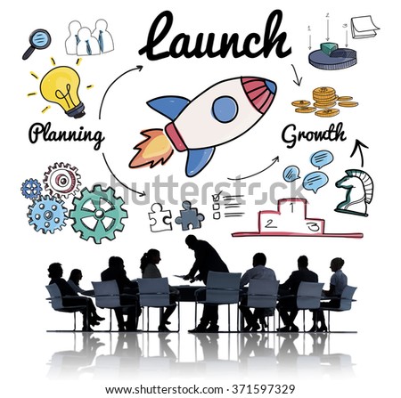 Launch Start up New Business Begin Concept Royalty-Free Stock Photo #371597329