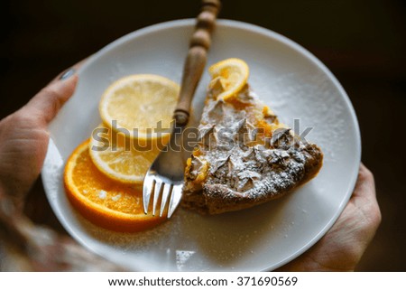 Gourmet citrus  tart