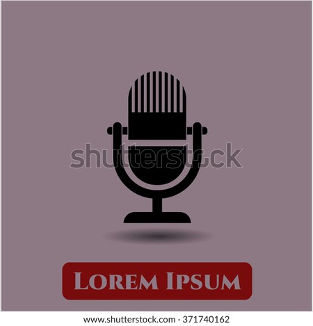 Microphone icon or symbol