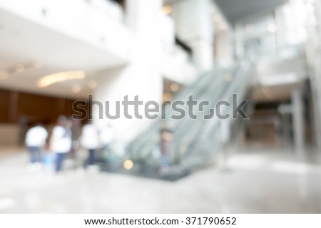 Blurred photo of escalators for background uses, Business concept