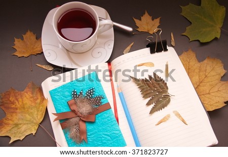 Autumn letter, collage imagination