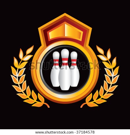 bowling pins on royal crest