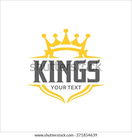 King typography emblem