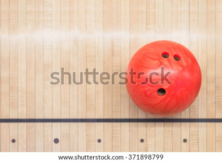 Close up of bowling balls
