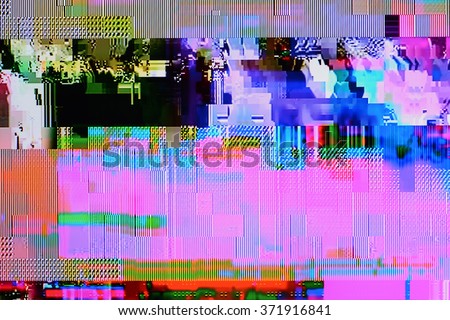 Tv weak signal - photo taken from color tv screen (3:2 aspect ratio)